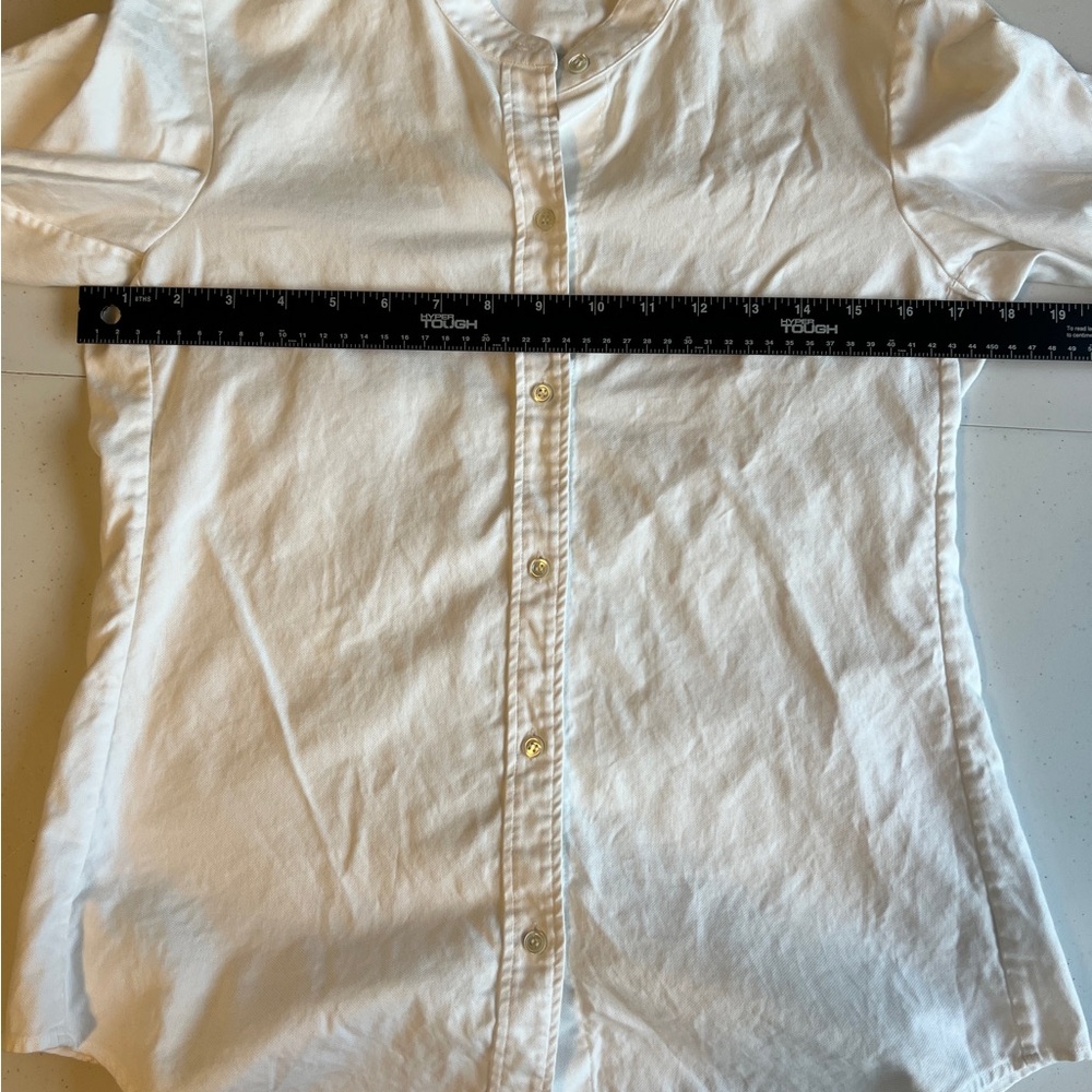 Theory Women’s White Button-Up Shirt Size M - Picture 4 of 7